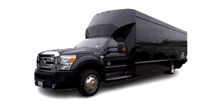 Black party bus rental