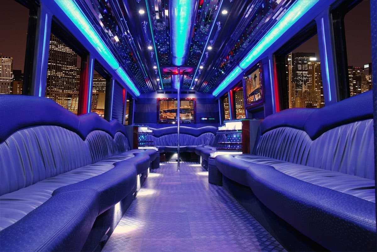 30-35 Passenger Party Bus Interior
